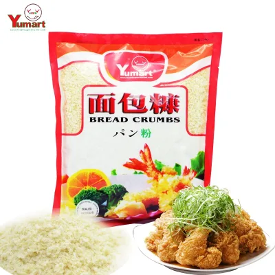 Yumart HACCP Customized White Wheat Flour Yeast Coarse Panko Bread Crumbs (3mm-8mm Sizes Salty Flavor) Frying Bag Packaging