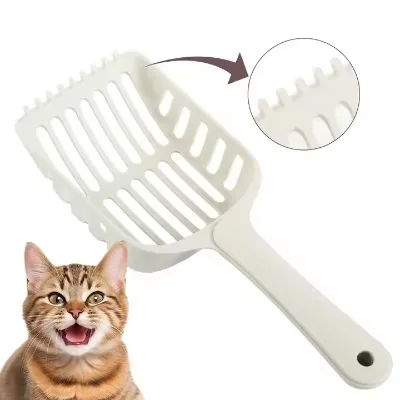 Grid Cat Litter Shovel Thickened Plastic Easy to Clean Scoop for Cat Small Animals