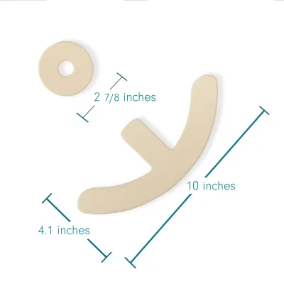 100% Silicone Glue Material Breast Anchor (25.4*10.5cm Anchor +7.2cm Areola Circle) 2mm or 1.5mm Accept Customized OEM