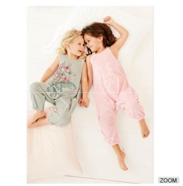 2017 New Fashion Toddler Baby Girls Organic Cotton Sleep Wear Clothes