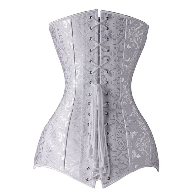 Floral Steel Bone Body Waist Shaper Custom Women Gothic Corsets and Bustiers Long Line Corset Overbust