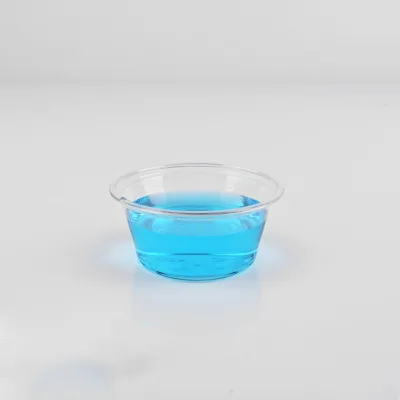 4oz PET Sauce Cup Portion Cup Plastic Disposable Sauce Container Takeaway Plastic Cup Wholesale With Lid