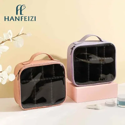 HANFEIZI Organizer Storage Box Case Large Capacity Storage Pvc Makeup Bag Waterproof Travel Portable Make up