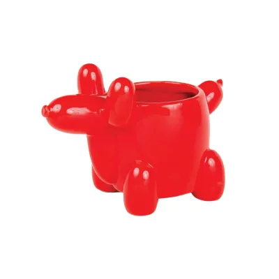 Novelty Balloon Dog Multi-Purpose Desk Mug, 2-in-1 Pen Pencil Holder and Ceramic Coffee Cup, Funny Office Gifts for Coworkers