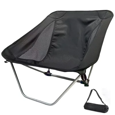 OEM ODM Custom Foldable Camping Chair Portable Outdoor Aluminium Alloy  Floor Chair