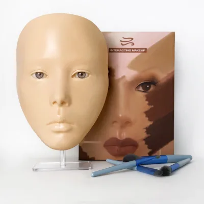 5d Reusable Makeup Practice Face Practicing Face Makeup Silicon Makeup Face