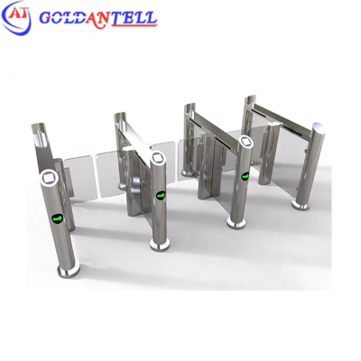 Smallest Quick Pass Gate Ce Certification Dc Brushless Motor Swing Barrier Gate Speed Gate