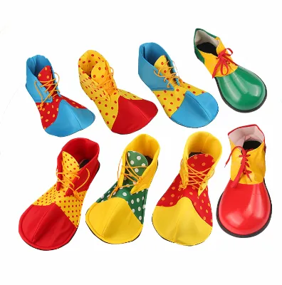 Halloween Cosplay Clown Shoes Stage Performance Props Adult Spoof Toe Shoes Carnival Clown Shoes