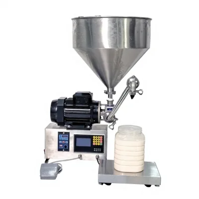 Small-scale Sesame Paste Honey Filling Machine Rotor Pump for Pastes Granules Meat Fillings Weighing-Based Quantitative