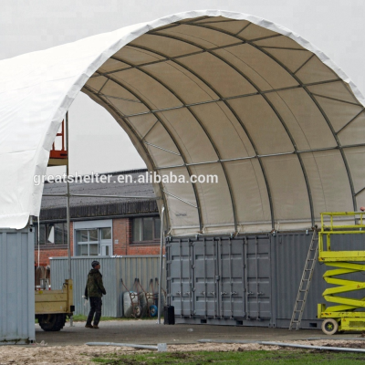 40ft Container Shelter, 20ft Container Shelter, Steel Shipping Container Dome Shelter Tents