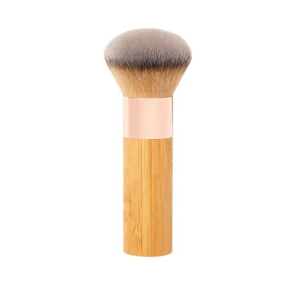 Bamboo-handled Large-sized Foundation Brush Loose Powder Brush Blush Brush the Bristles Are Soft and the Makeup Is Smooth