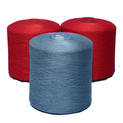 A Grade High Quality 100% Polyester Spun Yarn Ne 50/2 Ring Spun Colors for Sewing Thread and Knitting