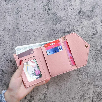 HANFEIZI Pu Leather Clutch Money Bag Wallet Womens Small Compact Bifold Pocket Wallet