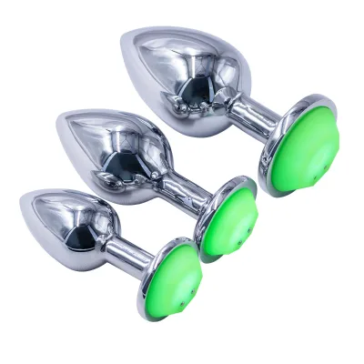 2025 New charging luminous metal anal plug adult sexual products manufacturer wholesale led anal butt plug in china cheap price