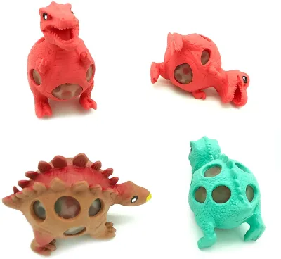 HUAYI Silicon Squeeze Sensory Toy Anti Stress Squishy Multicolored Hand Exercise DNA Ball Brain Stress Ball