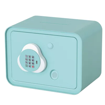Wholesale Mini Creative Fingerprint Piggy Bank for Kids Girls Plastic Colorful Custom Coin Money Box with Password Safe Lock Key