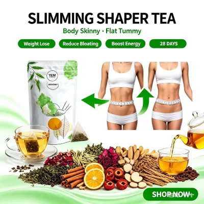 Natural Lotus Leaf Green Slimming Tea Weight Management Loss 28-Day Detox Plan Sugar-Free