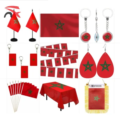 Wholesale Promotional 2026 Fashionable Premium Souvenirs Morocco Flag Themed Crafts Set for Advertising Activities