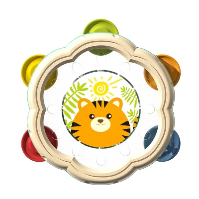 Cartoon Cute Hand Clap Drum Educational Toy Baby Early Education Rattle Drum for 0-3 Years Old Kindergarten Music Teaching Aid