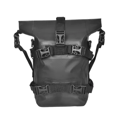 Motorcycle Waterproof Crash Bar Storage Bag Roll Top Engine Guard Tool Pouch Universal Motorbike Saddle Bag Travel Luggage