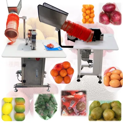 Hot Selling Vegetables Net Bag Packing Machine Ginger Net Bag Machine Lemon Mesh Bag Packing Machine for Market