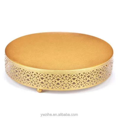 Wedding Cake Stand Decoration Party Mirror Tray Dessert Electroplate Gold Cupc Ake Table Home Display Tools