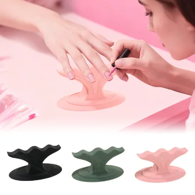 Factory OEM Product Portable Silicone Fixed Finger Bracket Finger Stand Support Rest Holder Manicure Tool Nail Holder