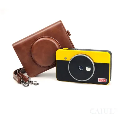 Retro Brown Kodak Mini Shot 2 Retro Camera Bag Case for Kodak C210R Instant Printer Camera