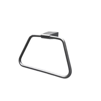 2025 Premium Minimalist Black Stainless Steel Wall Mount Towel Ring