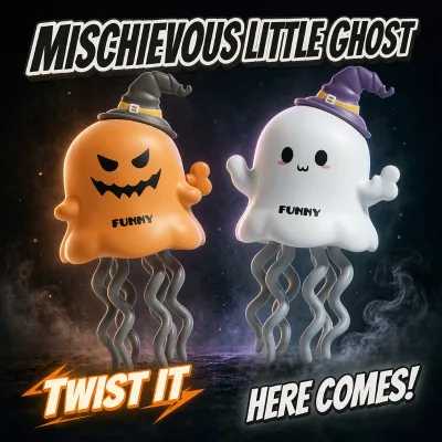 Hot Selling Wind up Non Battery Halloween Pumpkin Ghost Octopus Dance Doll Funny Educational Novelty Stress Relief Toys for Kids