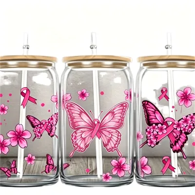 16oz 475ml Clear Glass Tumbler Bulk Drinking Glass Tumbler With Bamboo Lid Straw Custom Logo for Iced Coffee Juice Water