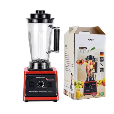 Big Power 8000w 2 in 1 Commercial Heavy Duty Juicer Blender Smoothie Mixer Grinder Industrial Fruit Blender for Sale