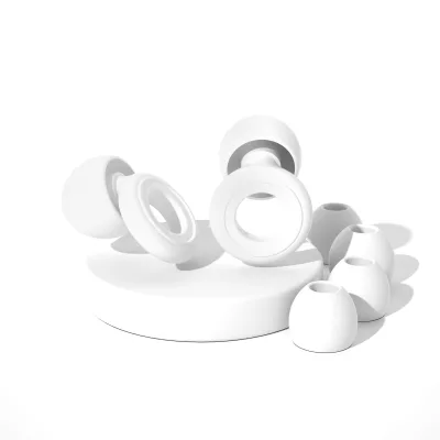 Soft Silicone Earplug with 2 Pairs Eartip Household Sundries for Noise Reduction Hearing Protection Sleeping 2 Pairs Included