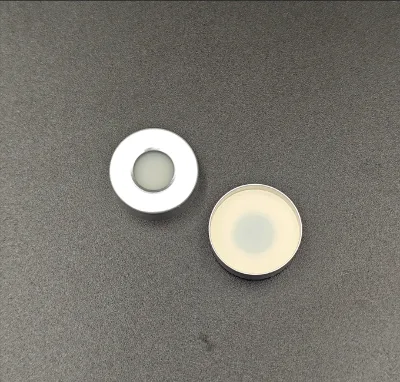 Silver Aluminum Crimp Cap (with PTFE/silicone Septum, Maximum 180°C)