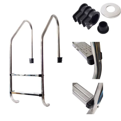 HOTOOK OEM Above Ground Large Cheap Indoor Fram Removable Swimming Pool Stairs Ladder Handrails 52Inch Next Day Delivery