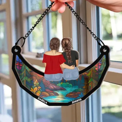 EffiPrint Customized 6 Inch POD Window Hanging Suncatcher Gift