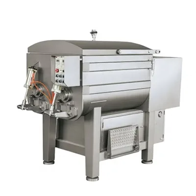A New Type of Easy to Operate Vacuum Meat Sausage Mixed Food Commercial Processing Plant Production Line Blender