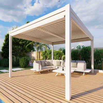 Wholesale Aluminum Mosquiteir Pergolas and Gazebos With Led Light Custom Outdoor Furniture Garden