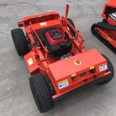 High Efficiency Wireless Remote Control Wheel Lawn Mower 600mm Cutting Width for Orchard Farm Slope Weeding