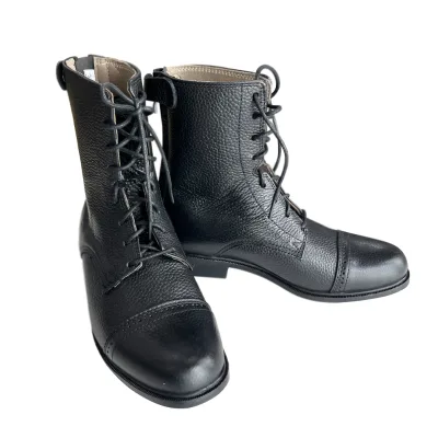 High Quality Horseback Riding Boots Black Equestrian Leather Footwear Jockey Boots Horse Rider Boots