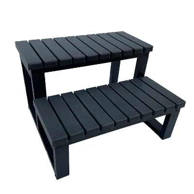 PP Material Hot Tub Swim SPA Steps SPA Accessories Swim Pool Wood Hot Tub Steps