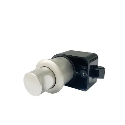 Mini Zinc Alloy and ABS Push-button Lock for RV and Cruise Ship Room Cabinets