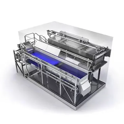New High Quality Continuous Blast Iqf Freezer Individual Fluidized Quick Freezer Restaurant Instant Frozen Food Machine MQF05008