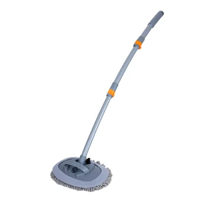 Bent Handle Telescopic Plastic Car Wash Brush Chenille Soft Bristle Detachable Head Exterior Wheel Detailing EAST Brand ES2481