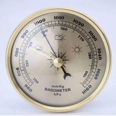 Good Quality Outdoor Indoor Metal Barometer and Clock Insert