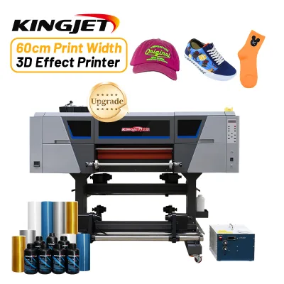 Uv Dtf with Uv Dtf for Mobile Boxes New Technology I3200 3D Embroidery Effect Powderless Roll Textile Cloth Large Uv Dtf