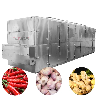 Tunnel Mesh Belt Dryer Industrial Chain Mesh Belt Dryer Chili Ginger and Garlic Dryer
