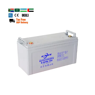 E-Nice 2000Cycles 50% DOD 12V 100Ah AGM GFM Gel 200Amp Battery for Solar System Electric Wheelchairs & UPS