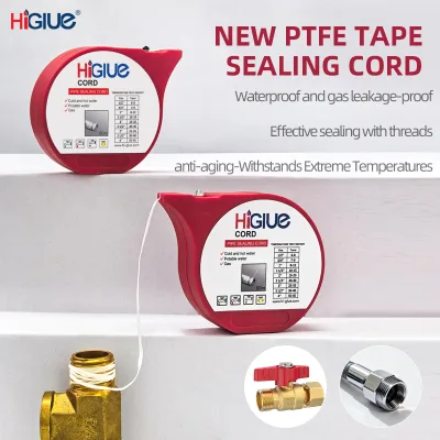 Sample Free Pipe Thread Sealing Cord Red Re Adjustable 45° Back Turn Seal for Gas Potable Water Plastic & Meta Pipe Thread Joint