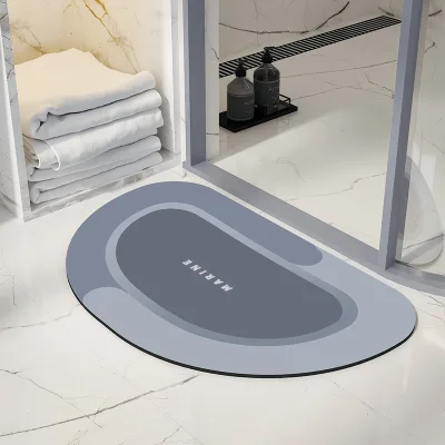 Fast Drying Hard Bathroom Floor Shower Mats Diatom Ooze Bath Mats Diatomaceous Earth Bath Mat
